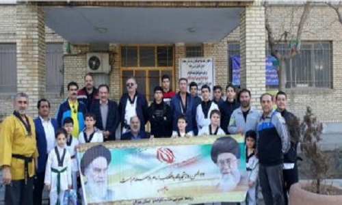 حضور پر رنگ قهرمانان و مسئولان ورزشی در راهپیمایی 22 بهمن ماه + تصاویر