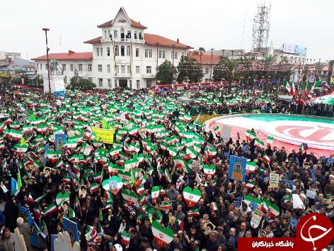 حضور تماشایی گیلانیها در جشن انقلاب حضور تماشایی گیلانیها در جشن انقلاب