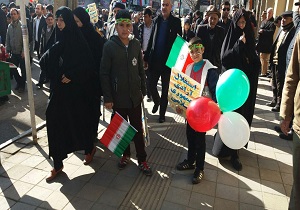 راهپیمایی 22 بهمن همزمان با سراسر کشور در اردبیل + تصاویر