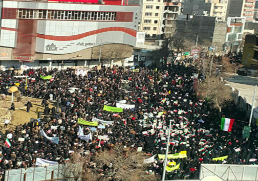 راهپیمایی 22 بهمن همزمان با سراسر کشور در اردبیل