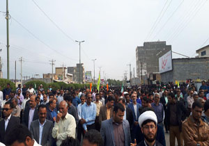راهپیمایی باشکوه 22 بهمن در رودان + فیلم و تصاویر