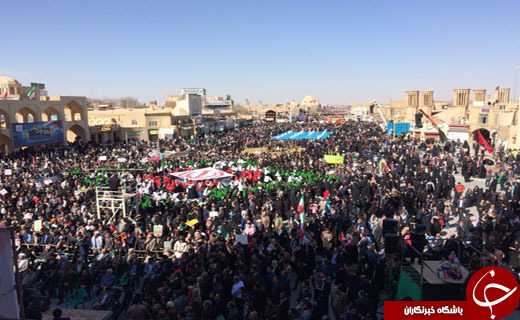 حضور پرشور مردم بافق در سی و نهمین سالروز تولد انقلاب +تصویر