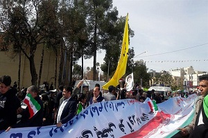 شکوه تماشایی مردم شیراز در راهپیمایی 22 + فیلم