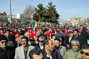 راهپیمایی دشمن شکن 22 بهمن 96 اراک + فیلم