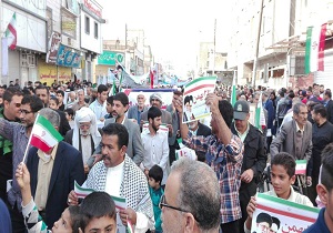 تقدیر از حضور گسترده مردم شهرستان های آبادان و خرمشهر در راهپیمایی 22 بهمن