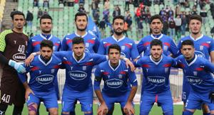 مصاف تیم فوتبال داماش گیلان با گل ابریشم تهران