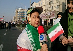 پاسخ های جالب راهپیمایان به سوال خبرنگار + فیلم
