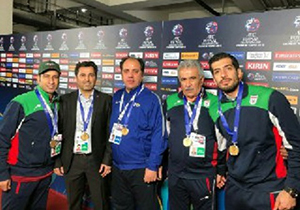 استقبال از سرمربی تیم ملی فوتسال وهمراهانش