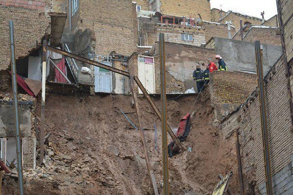 ریزش 5 ساختمان در تبریز بدون تلفات جانی