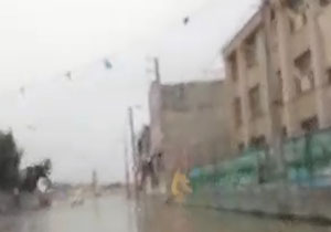 بارش رحمت‌الهی در سرپل ذهاب + فیلم
