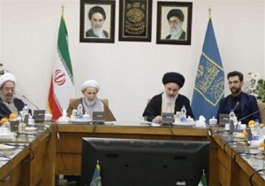 دیدار آذری جهرمی با اعضای جامعه مدرسین قم