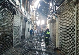 هوشیاری سربازان مانع از آتش سوزی در بانک  شد