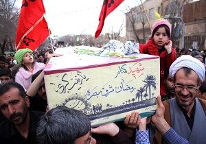 تشییع پیکرشهید گمنام فردا در میبد