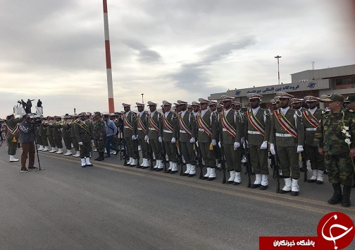ورود پیکر مطهر 8 شهید گمنام به بیرجند+عکس