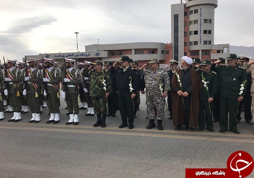 ورود پیکر مطهر 8 شهید گمنام به بیرجند
