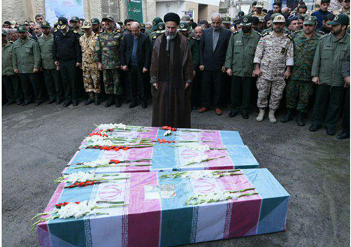 پیکر‌های مطهر شهدا بر دستان پر مهر گلستانی‌ها