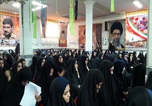مراسم وداع با شهید گمنام دفاع مقدس در هنرستان خوش رفتار