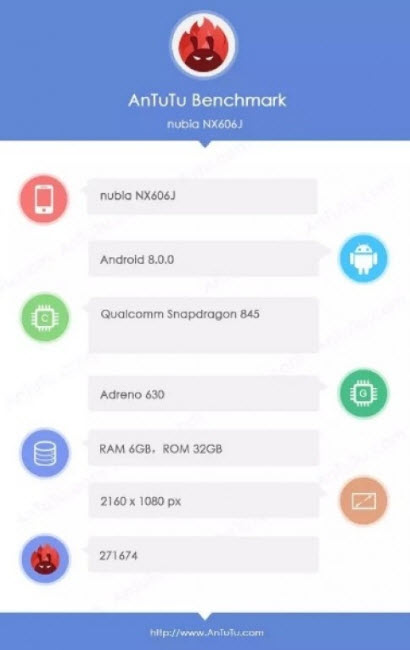 ZTE nubia Z اسنپ دراگون 845 خواهد داشت