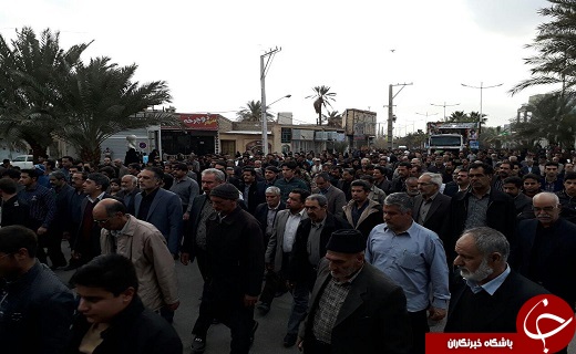 مراسم استقبال از دو لاله&zwnj;ی گمنام در بافق + تصویر