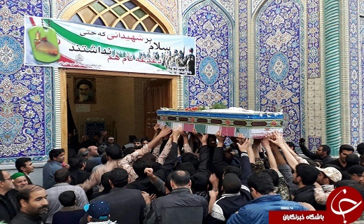 مراسم استقبال از دو لاله&zwnj;ی گمنام در بافق + تصویر