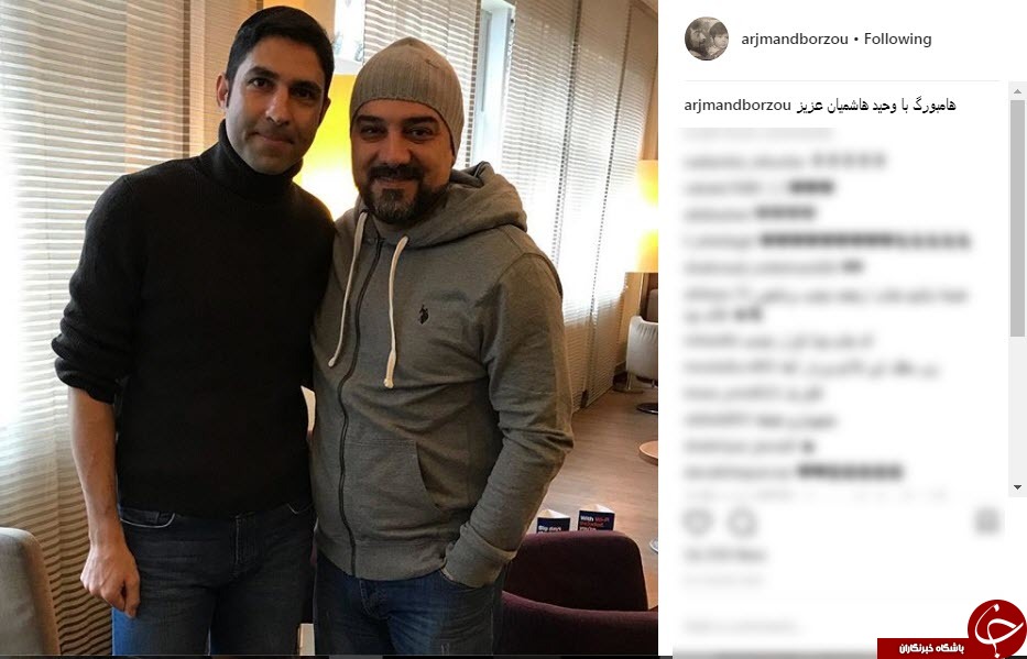 عکس&zwnj;هایی که برزو ارجمند با مربی فوتبال هامبورگی منتشر کرد