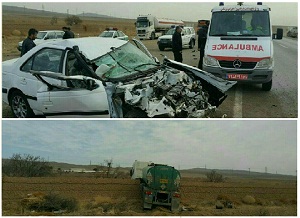 ۵ مصدوم در سانحه رانندگی محور قدیم ساوه_ همدان
