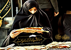 پخش نان نذری در شب شهادت حضرت زهرا (س)