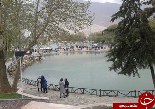 جوشش چشمه اصلی دریاچه کیو +تصاویر
