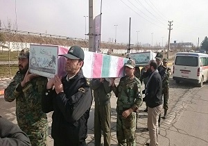 استقبال از دو شهید گمنام در آبیک