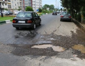 حل مشکل آسفالت خیابان‌های رشت