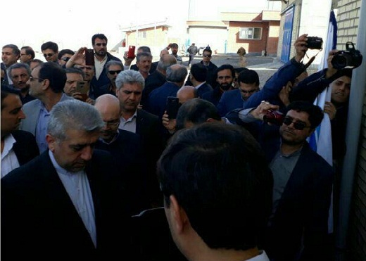 افتتاح پروژه آب رسانی از سد کوچری به شهرستان خمین + عکس