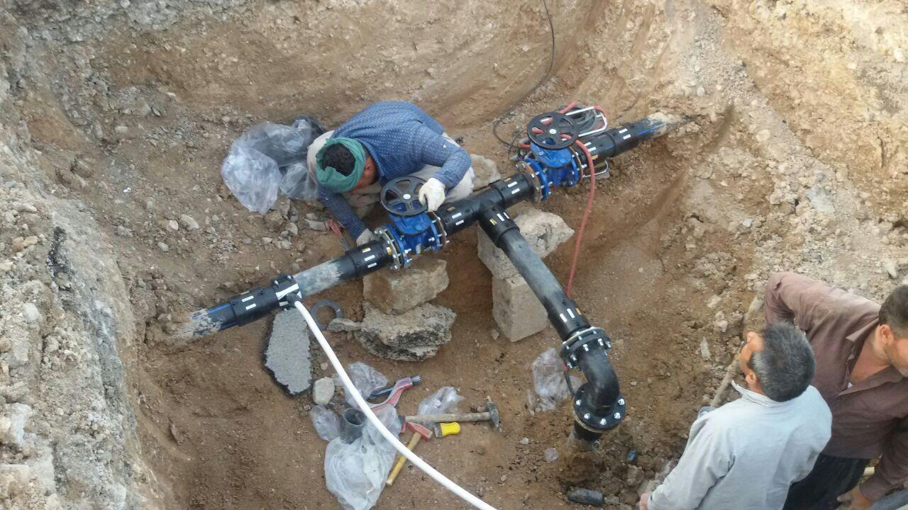 اصلاح و توسعه چهار کیلومتر شبکه آب درملکشاهی