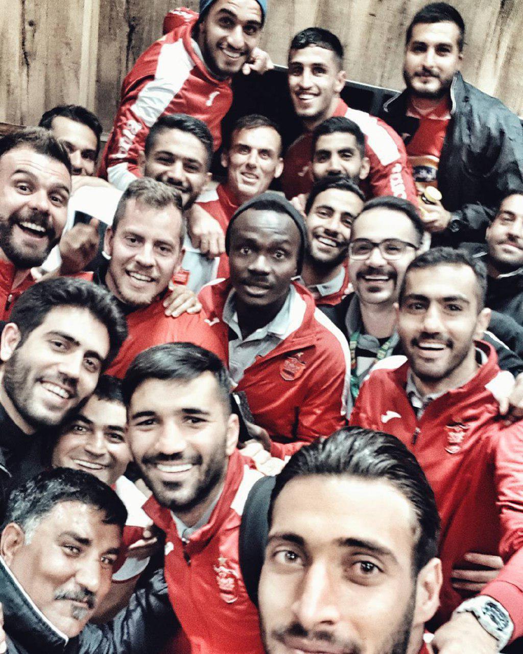 سلفی پرسپولیسی ها پس از پیروزی مقابل پیکان +عکس