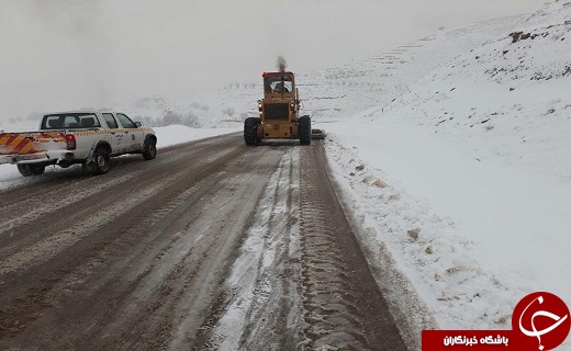 برف محورهای کوهستانی قزوین را سفیدپوش کرد