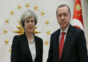 گفتگوی تلفنی اردوغان و ترزا می‌ درباره عملیات تجاوزکارانه «شاخه زیتون» در عفرین