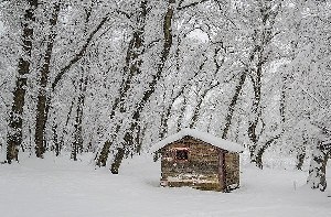 برف در کوهستان‌های گیلان