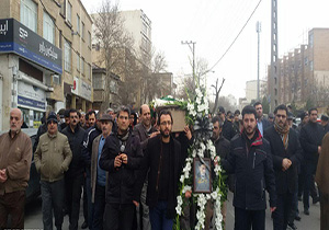 تشییع سید صادق حجازی مسن ترین معلم همدانی