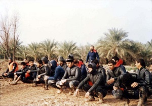 تصویری دیدنی از 3 غواص عملیات کربلای ۴