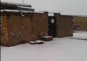 روستای «شویر» از برف سفیدپوش شد + فیلم