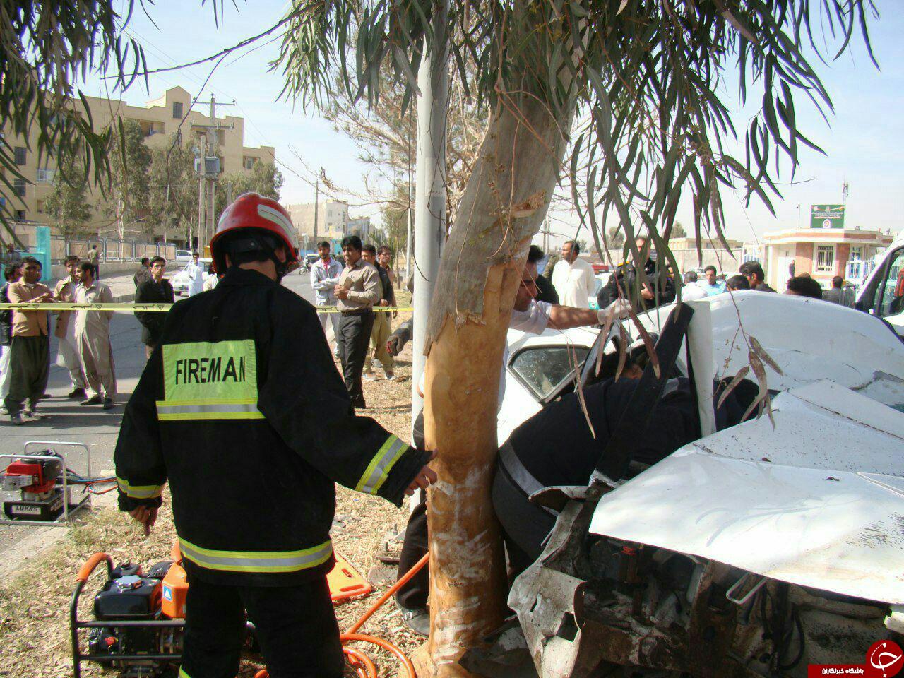 حادثه تلخ رانندگی در بلوار معلم + تصاویر