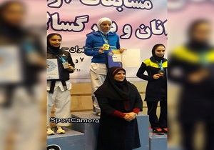 بانوی تکواندوکار اردبیلی مدال طلای کشور را کسب کرد