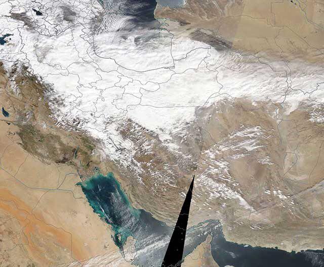 ایران سپیدپوش از نگاه دوربین ناسا