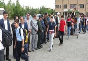 اعزام دانش‌آموزان قروه‌ای به مناطق عملیاتی جنوب کشور