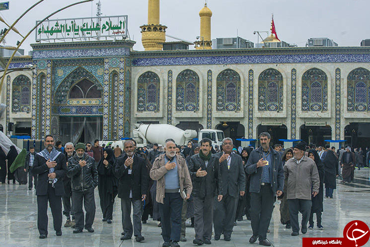 بارش باران در بین الحرمین کربلا