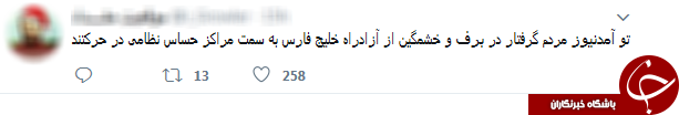شوخی برفی کاربران توییتر با دروغ&zwnj;های شاخ&zwnj;دار آمدنیوز +تصاویر