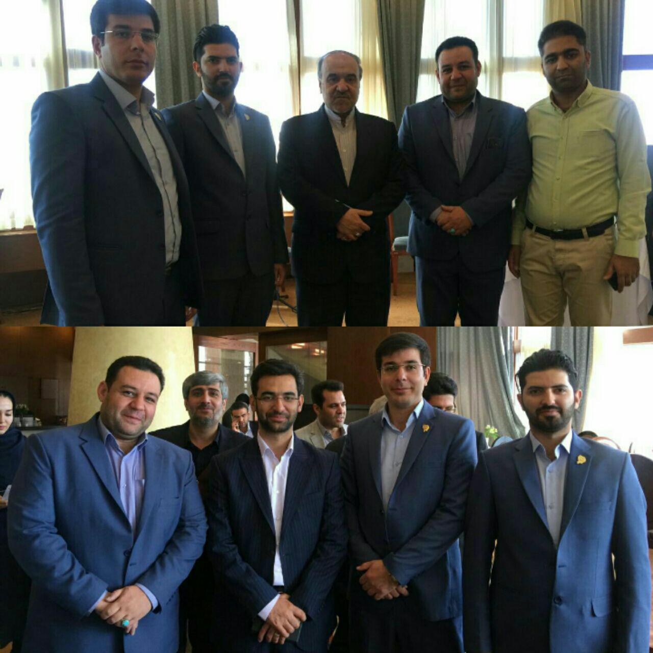 دیدار معاون امور جوانان کرمان با وزرای ورزش، دادگستری و ارتباطات