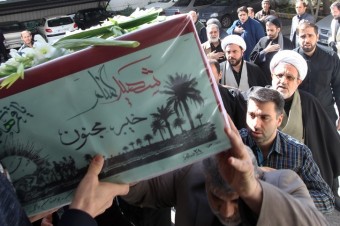 مراسم تشیع دو شهید گمنام در سازمان تبلیغات اسلامی برگزار شد
