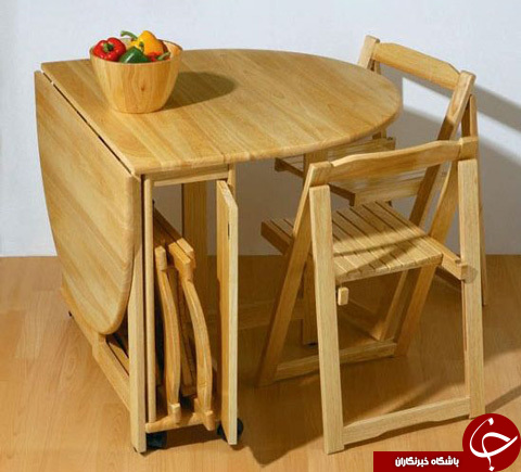 میزهای ناهارخوری کم جا برای فضاهای کوچک میزهای ناهارخوری کم جا برای فضاهای کوچک