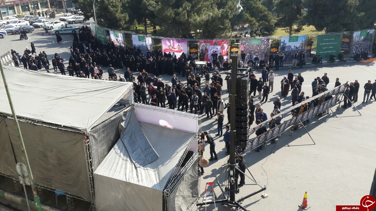 گزارش تصویری از تجمع بزرگ فاطمیون در سعادت آباد