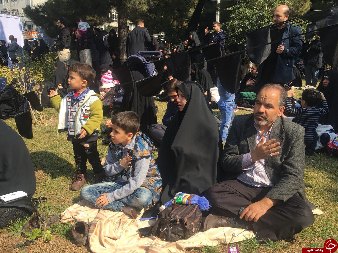گزارش تصویری از تجمع بزرگ فاطمیون در سعادت آباد